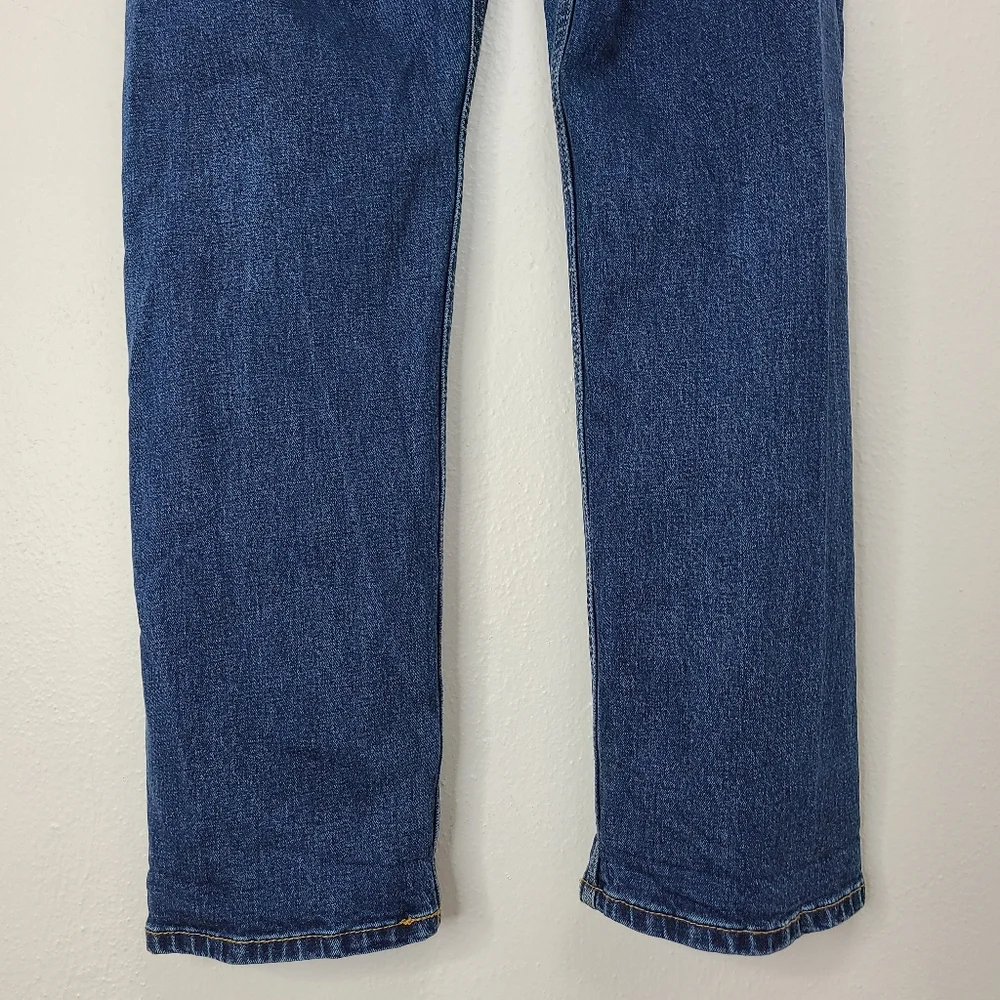 Levi's 505 Jeans Straight Leg Dark Blue Denim Wash Size 36 x 30 - Picture 6 of 11